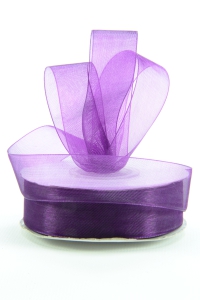 Organza Ribbon , Plum, 7/8 Inch x 25 Yards (1 Spool) SALE ITEM